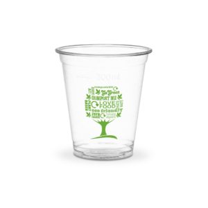 12oz/300ml CE PLA cold cup, 96-Series - Green Tree