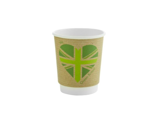 8oz double wall cup, 79-Series - Green Britain